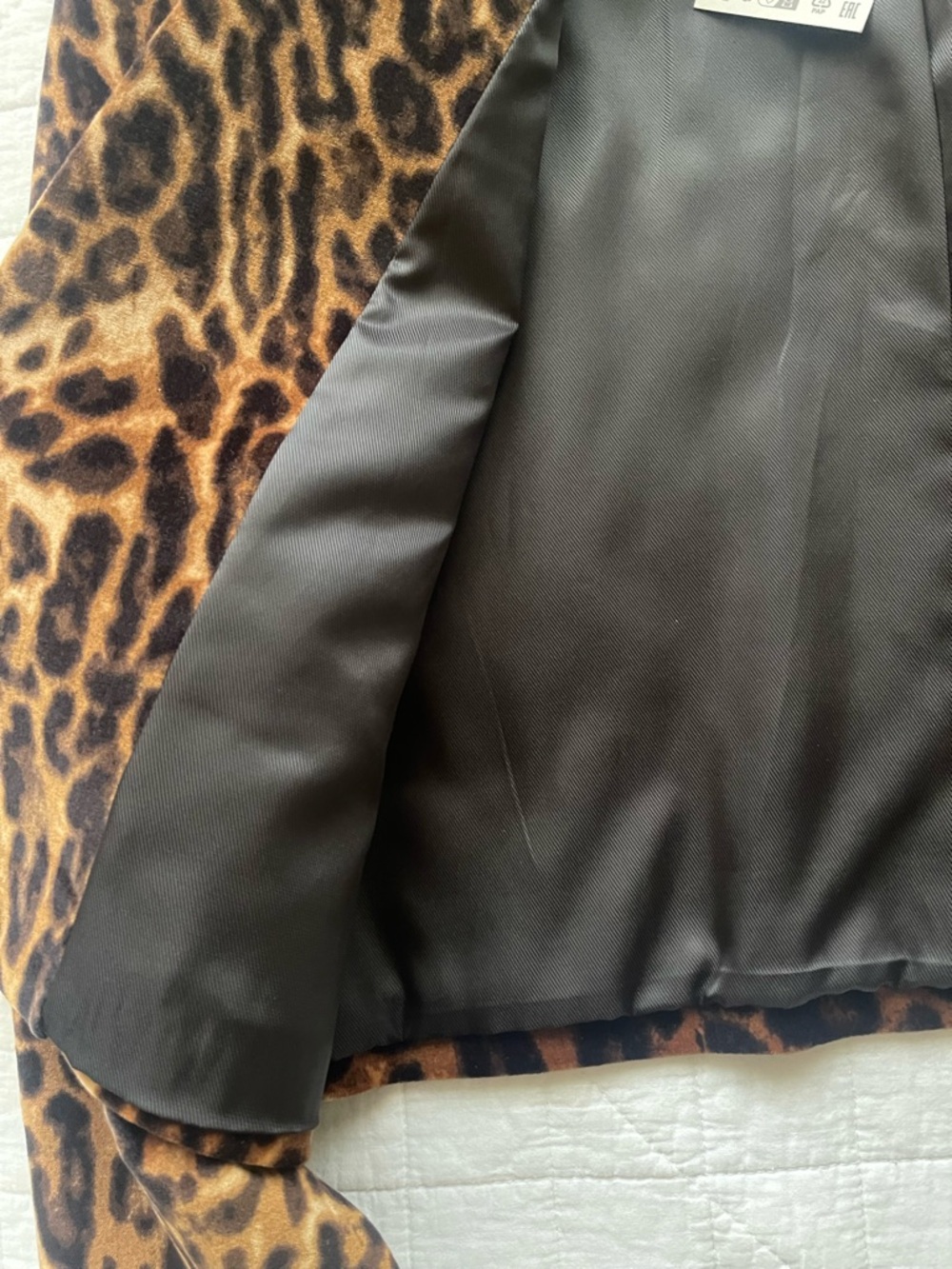 ZARA Leopard Print Blazer - Picture 3 of 3